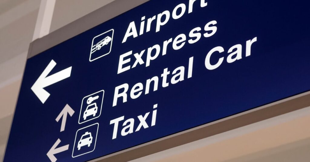 canterbury to airport rental car taxi